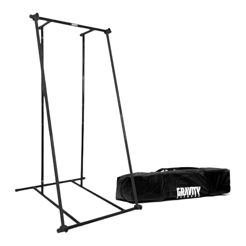 GRAVITY FITNESS Pull-Up Bar - tragbare Klimmzugstange Home Gym Ausrüstung, Calisthenics, Crossfit & Bodyweight Training - einstellbare Klimmzugstange & Dip Station