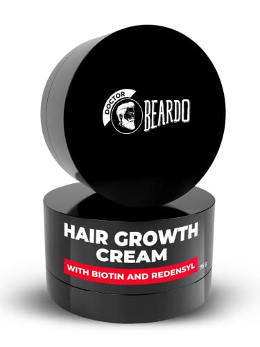 Beardo Hair Growth Cream, 75 gm | Daily Hair Nourishing Cream for Men | Redensyl and Biotin | Hair Moisturizing | Non-Sticky