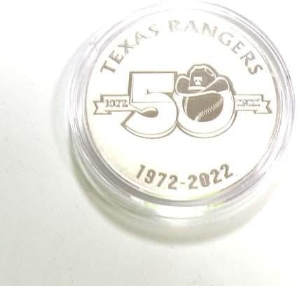 2022 Texas Rangers 50th Anniversary Silver Mint Commemorative Coin LE 5,000 - MLB Photomints and Coins