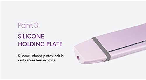 Repit 2-in-1 Curl & Flat Iron 1.5 inch (36mm) con cubierta de almacenamiento - Placas avanzadas de cerámica para rizos y alisado, voltaje universal miniatura 5
