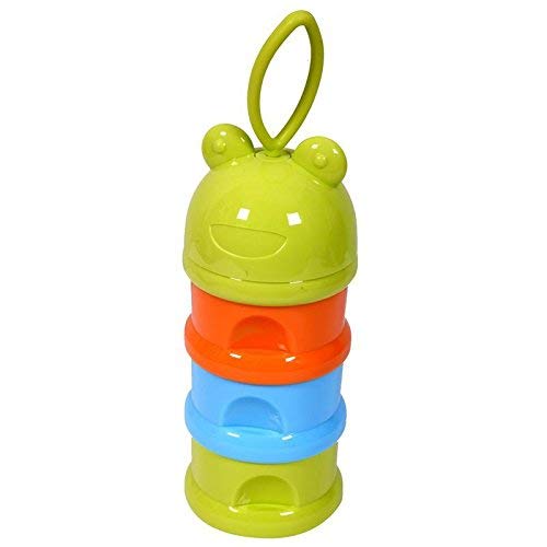 Manan Shopee Plastic Eco Friendly BPA-Free 3 Layers Powder Baby Food Storage Container Multi Storage Portable Spill Proof Tiffin Box, Snack Container (Multicolor)-image-19