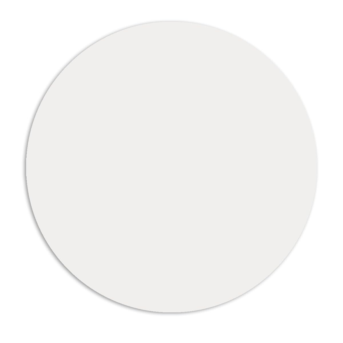 AtHaus® Placa acrílica blanca opalina | Ø 750 mm | 4 mm grosor | UV y resistente a impactos | Lámina protectora doble cara | Translúcida y multifuncional