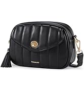 Missnine Crossbody Bags for Women Soft Quilted PU Leather Shoulder Bag Small Purse with Strap and...