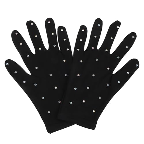 Guantes para patinaje artístico antideslizantes Zerodeko accesorios térmicos con pedrería