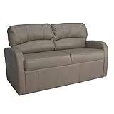 RecPro Charles Collection | 70' RV Jack Knife Sofa w/Arms | RV Sleeper Sofa | RV Couch | RV Living Room (Slideout) Furniture | RV Furniture | Camper Furniture | Putty