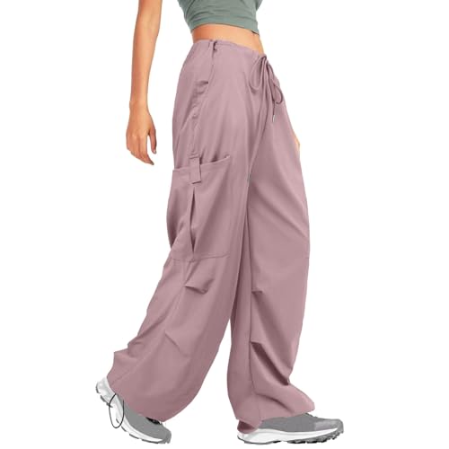 Pantalon cargo baggy femme style streetwear hip-hop ample et fluide