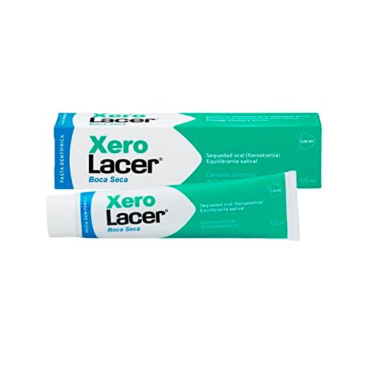 XEROLACER - Pasta de Dientes 125 ml, Alivio de la Sequedad Oral, Refresca la Boca, Remineraliza el Esmalte, Refuerza las Encías, Reequilibra la Flora Bacteriana