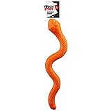 BargainsMania Treat Snake Dog Toy - Orange - This Treeat Snake Dog Toy Is Perfect For Your Pet To Have Some Energetic Fun Whilst Searching For Treeats.