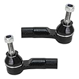 Detroit Axle - Front 2pc Tie Rods for 14-18 Jeep Cherokee, 2 Outer Tie Rods Assembly 2014 2015 2016 2017 2018 Replacement