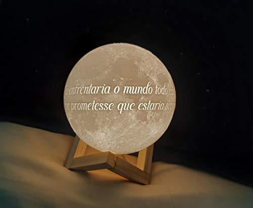 Luminaria de Lua Personalizada com foto
