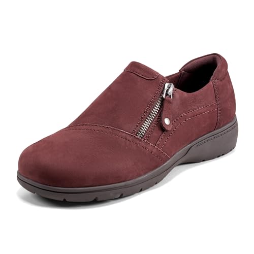Rockport Women's Hallie, Dark Red Leather, 5.5 Medium