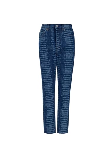 A | X ARMANI EXCHANGE Women's Straight Jeans, Indigo Logo Denim, 30R
