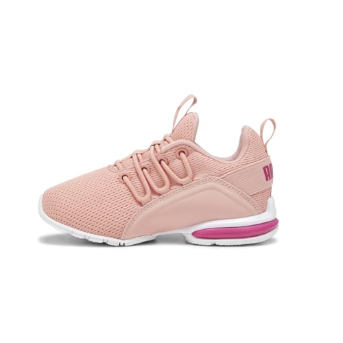 Image of PUMA Axelion Mesh Sneaker, Poppy Pink White-Pinktastic, 12 US Unisex Little Kid