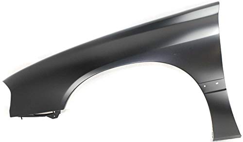 Evan Fischer Front Driver Side Fender Compatible with 2000-2005 Chevrolet Impala, With Molding Holes Steel Primed GM1240273