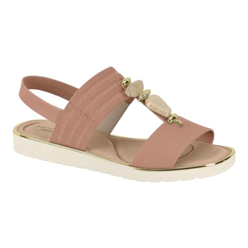 Sandália Ultra Conforto Pedraria Modare 7175.102 (NUDE, BR, Adulto, Numérico, 35)