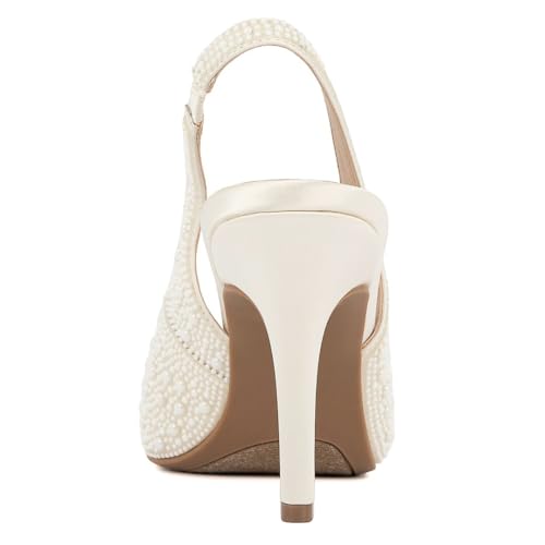 Sugar Women’s Rhinestone Slingback Heels – Sparkly Pointed Toe Stiletto Pumps for Wedding, Party, Evening & Formal Dress Shoes3