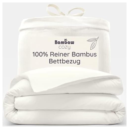 Bettbezüge Elfenbein | Bettdeckenbezug 135x200 cm | Bettwäsche Bambus | Allergie Bettwäsche | Kühlende Bettwäsche | Besser Schlafen | Bambaw