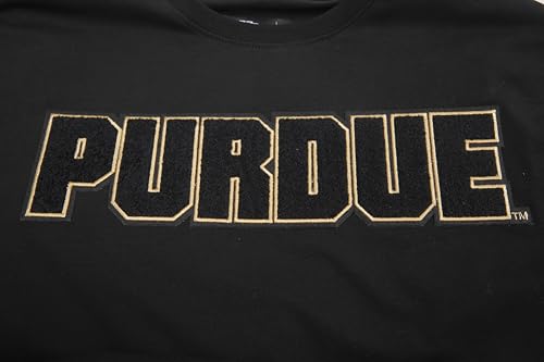 Pro Standard Mens Purdue University Classic Chenille Short Sleeve Tee Black M by Pro Standard - Used condition - Image 4
