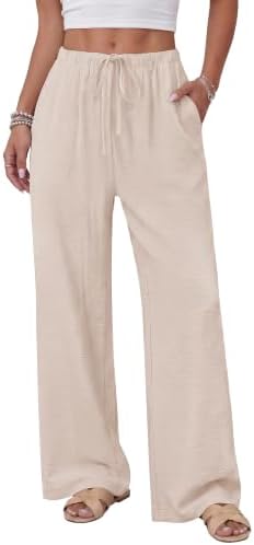 ZOOSIXX Wide Leg Pants for Women - Palazzo Flowy Lounge Lightweig...
