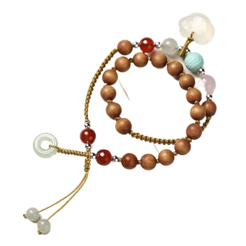 Bracelet en pierres précieuses naturelles et pendentif talisman spirituel, le cadeau de chance idéal