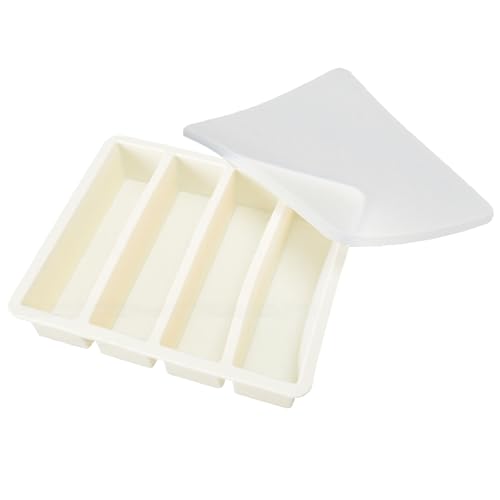 Molde para hielos largo de silicón con tapa miniatura 1