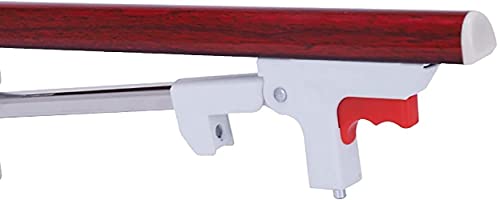 Barrera barandilla de la cama hospital metal con parachoques de seguridad rojo 70x40 7