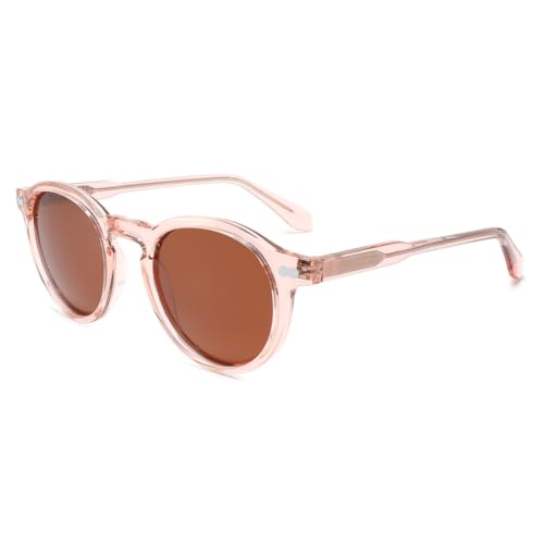 Lunettes de soleil polarisées femme protection UV monture ronde