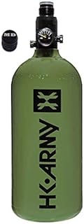 Maddog HK Army 48ci/3000psi Compressed Air HPA Paintball Tank and Fill Nipple Protector Combo - Olive