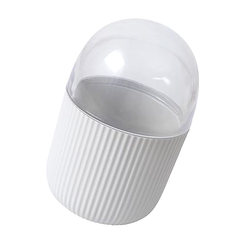 MAGICLULU Caja Porta Hisopos Algodón Dispensador Bastoncillos Organizador Frascos De Boticario Resistente Cóncavo-convexo Compacto Tapa