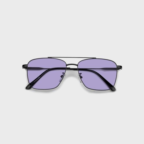 Image of SAM AND MARSHALL VEIN Sunglass I 400% UV Protection I Metal Sunglass I Square Sunglass I Double Bar I Unisex