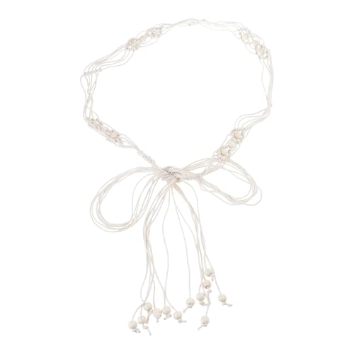 Waistband Women Waist Chain Handmade With Wooden Beads Fringe Detailing Multipurpose Jewelry Gift Ethnic Woven Belt