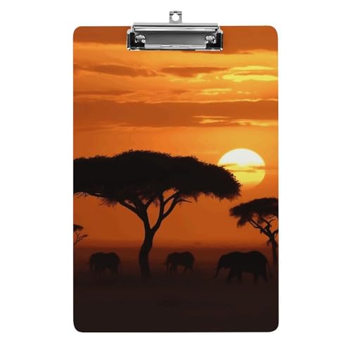Porte-bloc A4 rigide avec clip métal puissant et plateau acrylique lisse