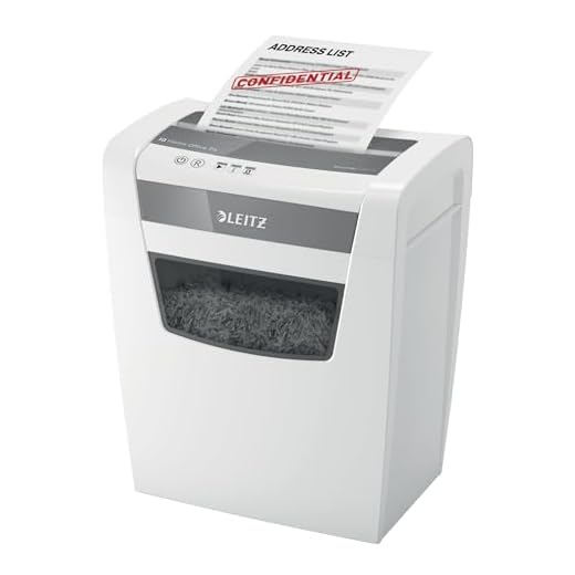 Leitz IQ, Distruggidocumenti Home Office P4, 12-10 Fogli A4 (70-80 gr/mq), Taglio a frammento, Sicurezza P4, Capacità 23 litri, Tecnologia Anti-Inceppamento e Touch-Control - 80090000