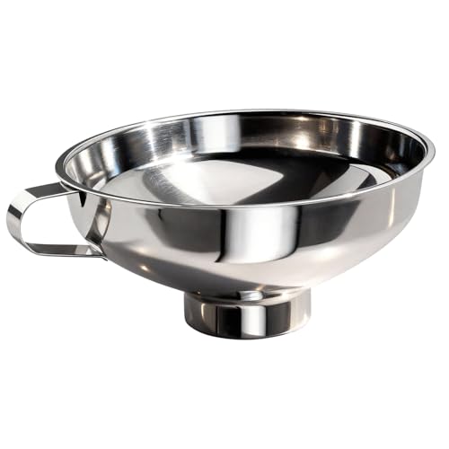 Wide Mouth Canning Funnel, Large Kitchen Funnel for Mason Jars, Canning, Filling Bottles with Oil &