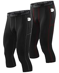 2 Pack 3/4 Pants Pocket :Black & Red