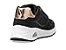 Skechers UNO GEN1-SHIMMER Away Sneaker, Black, 1 US Unisex Little Kid