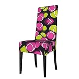 Polyvalentes à utiliser, les housses de chaise de salle à manger amovibles XBKGOHA imprimées de balles de tennis rose vif sont adaptées pour diverses occasions, y compris la décoration de restaurant, les célébrations et les cérémonies, mais sont spécialement conçues pour les dossiers de chaises carrées et non recommandées pour les chaises pliantes ou les fauteuils.