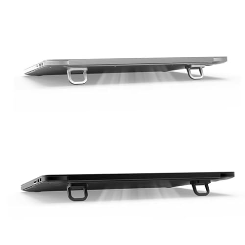 Soporte portátil para laptops 2 piezas, negro miniatura 2