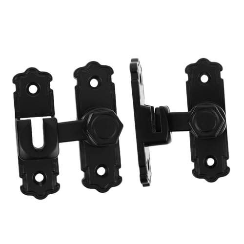 Healifty 2 piezas Pestillo de Puerta Giratorio Acero Inoxidable Resistente sin Taladro para Interiores Baño Dormitorio Instalación Rápida Adaptable