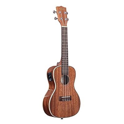Kala KA-CGE Gloss Mahogany Concert Ukulele with Electronics Natural