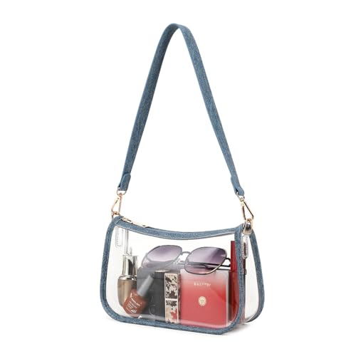 Image of Clear Purse Stadium Approved Bag Transparent Beach Handbag