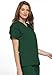 Cherokee Women's V Neck Scrubs Shirt, Hunter, Medium