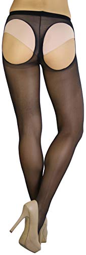 ToBeInStyle Women's Cheeky Thong Back Sheer Pantyhose3