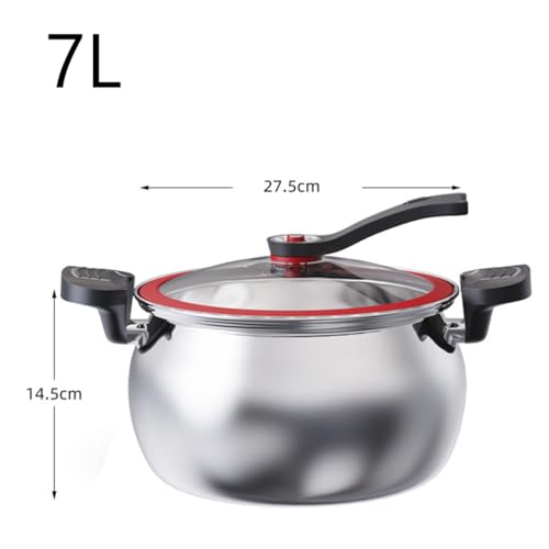 Olla a presión de acero inoxidable 5L miniatura 2
