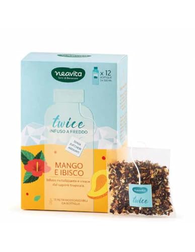 Twice To Go - Infusión en frío – Mango e Hibisco 12 Maxi Filtros
