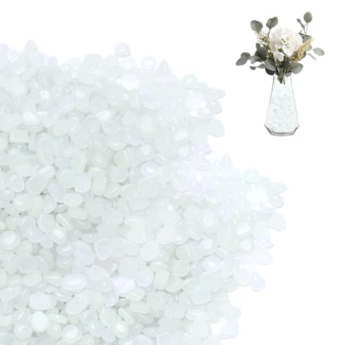 Leuchtsteine 1000 Stück 5-8mm - Glühende Deko Steine für Garten, Terrasse & Aquarium - Nachtleuchtende Kieselsteine Outdoor für Kinder DIY Party