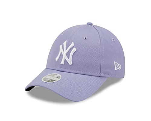 New Era New York Yankees Cap Lila für Frauen Mädchen Von mit Teamlogo verstellbarem Strapback-Verschluss - One-Size