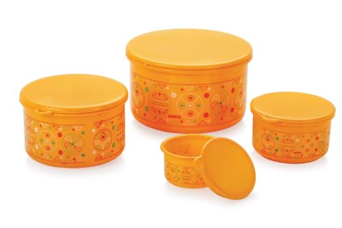 Image of Aristo Glory Plastic Storage Container 4 Pcs Set, Color May Vary