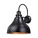 VAXCEL Indoor Outdoor Wall Light - Delano 13" Sconce Oil Rubbed Burnished Bronze and Light Gold + Dusk to Dawn Photocell Sensor, Rustic Farmhouse Barn Light for Garage, Front Door, Porch and Patio