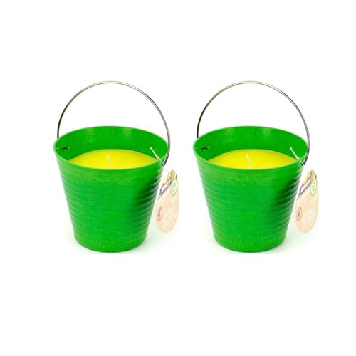 PLUS HOME Vela citronella perfumada antimosquitos Forma Cubo de Combustion,3% cintronela (Pack2)